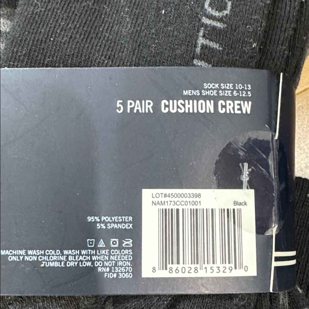 Nautical men's cushion crew socks - 9 pairs - Picture 3 of 3